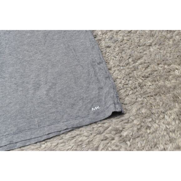 Michael Kors Blue Geometric Crew Neck Cotton T-Shirt Men 2XL Short Sleeve - Picture 6 of 7